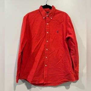 Ralph Lauren Men's Vibrant Red Button Down
